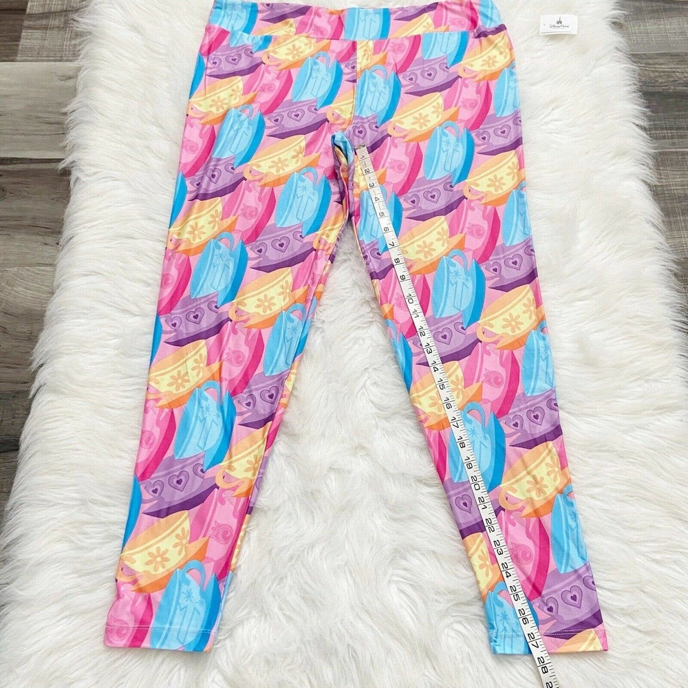 Disney Parks Mad Tea Party Teacup Print Leggings - Picture 5 of 11